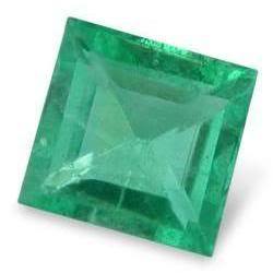 Emerald - Fiery Green Square Facet - 0.075cts