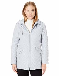 Cole Haan Women's Quilted Barn Jacket Sky Small