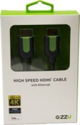 Gizzu High Speed HDMIi 3m Cable with Ethernet