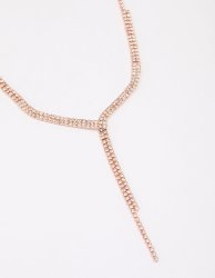 Rose Gold Dainty Ribbon Necklace