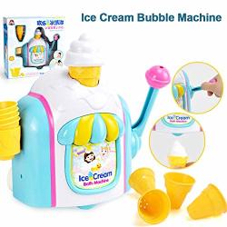 Macddy Bubble Machine - Baby Bath Toys Ice Cream Bubble Maker Machine Bathroom Essential Bath Toys Bubble Ice Creams Maker Foam Factory Bathtub Toy For