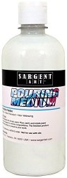 Sargent Art 22-8825 Pouring Medium Acrylic 16 Ounce White