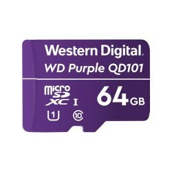 Western Digital Wd Purple Sc QD101 64GB Ultra Endurance Class 10 Uhs.i U1 Microsdhc Memory Card WDD064G1P0C