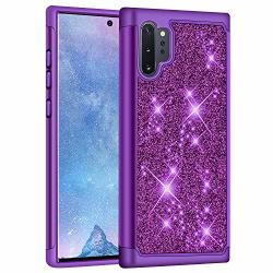 J&d Case Compatible For Samsung Galaxy Note 10 Pro note 10+ 10+ 5G NOTE 10 PLUS 10 Plus 5G Case Sparkling Glittering Armorbox Dual Layer Shockproof Hybrid Protective Rugged Case