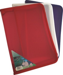 Meeco A4 Zip File Case - Red