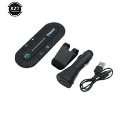 Car Speakerphone 4.1+EDR Wireless Bluetooth-compatible Handsfree Car Kit MP3 Music Player USB Power Audio Receiver Sun Visor Clip