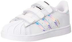 Adidas Originals Infant Superstar Cloudfoam Sneaker White white metallic Silver 5K