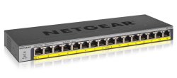 Netgear GS116PP Unmanaged Gigabit Ethernet 10 100 1000 Power Over Ethernet Poe Black