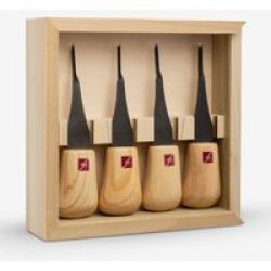 Micro Palm Printmaking Carving Tool Set Set Contains 4 Assorted Tools And A Wooden Box