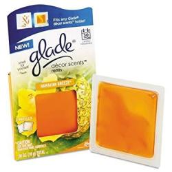 Glade Decor Scents Refill Hawaiian Breeze - 12 Packs Of Two Air Freshener Refills.