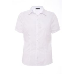 Quiz Button Short Sleeve Shirt - White