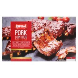 Brm Pre-cooked Bbq Pork Loin Ribs 2KG
