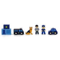 Wooden Train Set Accessory - Police Station