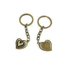 1 Pieces Antique Bronze Keychain Key Chain Tags Keyring Ring