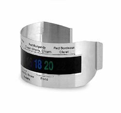 Wine Thermometer Illuminated Display Flexible Bracelet Sensor Stainless Steel For Home Brewing