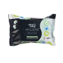 Vital Baby Hygiene And Face Wipes Fragranced 30S