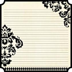 12x12" Tc Notions Damask D s Card Stock