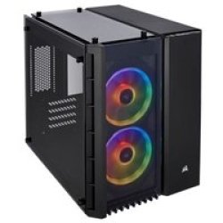 Crystal 280X Rgb Tempered Glass Micro-tower Chassis Black