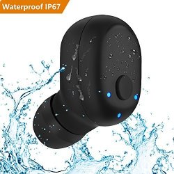 MIBOTE Waterproof Wireless Earbud Upgraded Bluetooth V4.2 Waterproof IP67 Earpiece MINI Invisible Wireless Headset Car Bluetooth Headphones With MIC For Iphone Ipad Android Cell