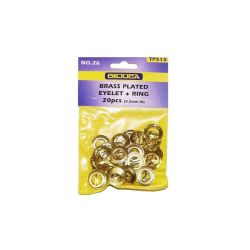 - Eyelets - Bp - NO.26 - 9.5MM - Id - 20 PACKET - 6 Pack