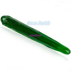 Sexy Green Loofah Crystal Glass Masturbation Or Anal Sex Toy For Male Female