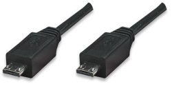 307468 Micro USB A Male To USB Micro A Male 1.8M Cable -black- New
