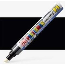 Zig Posterman Chalkboard Pen Broad - Black 6MM Tip