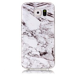 Dstores Samsung Galaxy S6 Case White Soft Granite Marble Stone Image Painted Tpu Ultra Thin Flexible Shock Absorbing Case For Samsung Galaxy S6 Back Cover