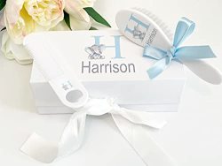 Personalized Baby Gift Boys Baby Brush & Comb Set Elephant Baby Gift Baby Gifts For Newborn Boys.