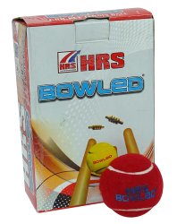 Hrs Hrs Bowled Rubber Tennis Cricket Red Ball Pack Of 6 - Heavy Weight HRS-TB4A