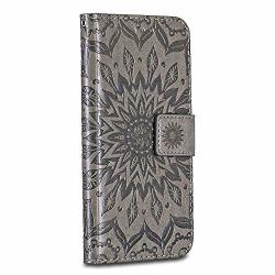 Moto E5 Case Cover Casake Ripple High Quality Pu Leather Card Slot Wallet Leather Flip Case For Case Grey