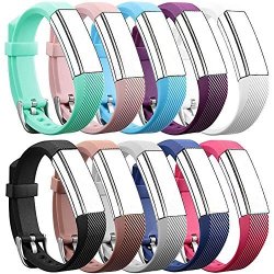 Qghxo Band For Fitbit Alta Hr And Alta Replacement Soft Wristband With Metal Buckle Clasp For Fitbit Alta Hr And Alta Classic Accessory Band