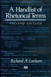 A Handlist Of Rhetorical Terms By Lanham 1992 Paperback