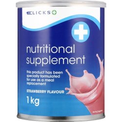 Clicks Nutritional Supplement Strawberry 1KG