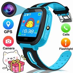1.54" Smart Watch For Kids Gps Tracker Phone Watch With Sim Slot Game Camera Flashlight Sos For Parents App Iphone Android Smartphone For Children