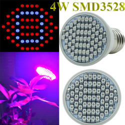 4w E27 44 Red 16 Blue Garden Plant Grow Led Bulb Greenhouse Plant Seedling Growth Light