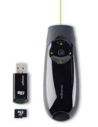 Kensington K72427EU Expert Wireless Presenter with 2GB Memory & Green Laser Pointer