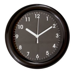 Decor - Colour Clock Black 20CM