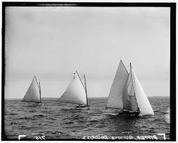 Photo: Dosoris 2 Qui Vive Dipper Yachts Regattas Vessels Detroit Publishing Co 1894