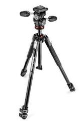 Manfrotto 190X Aluminum 3 Section Tripod With 804 Mk II 3-WAY Quick Release Head