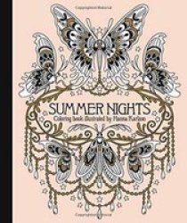 Summer Nights Coloring Book Hardcover