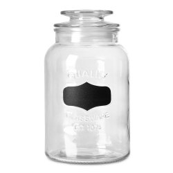 @home Glass Container W chalk Label 1400ML