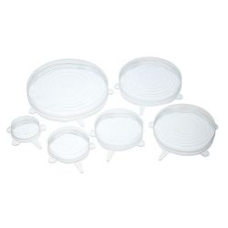 Fine Living Silicone Lid - White - Set Of 6