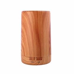 Vorcool Electric Aroma Essential Oil Diffuser Ultrasonic Air Humidifier Grain Aromatherapy Essential Oil Cool Mist Humidifier Light Wood Grain