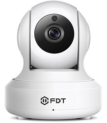 Fdt 1080P HD Wifi Pan tilt Ip Camera 2.0 Megapixel Indoor Wireless Security Camera FD8901 White Plug & Play Two-way Audio & Nightvision