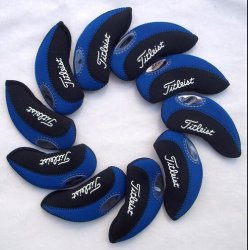 Titleist Golf Iron Covers 10pcs set New Style Black blue - Shipping