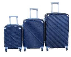 3-PIECE Travel Luggage Suitcase Bag Set-stylish And Convenient - Navy