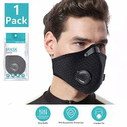 Bovte Anti-pollution Mouth Cover M.a.s.k Anti-dust Cycling M.a.s.k Activated Carbon Filtration Exhaust Gas Biking M.a.s.k Pm 2.5 Face M.a.s.k For Running Motorcycling Riding And