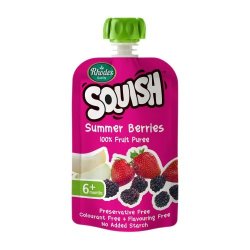 Rhodes Squish 100% Fruit Puree Summer Berries 110ML