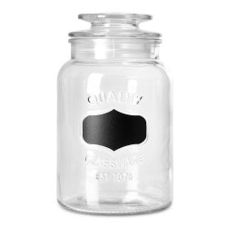 @home Glass Container W chalk Label 1200ML